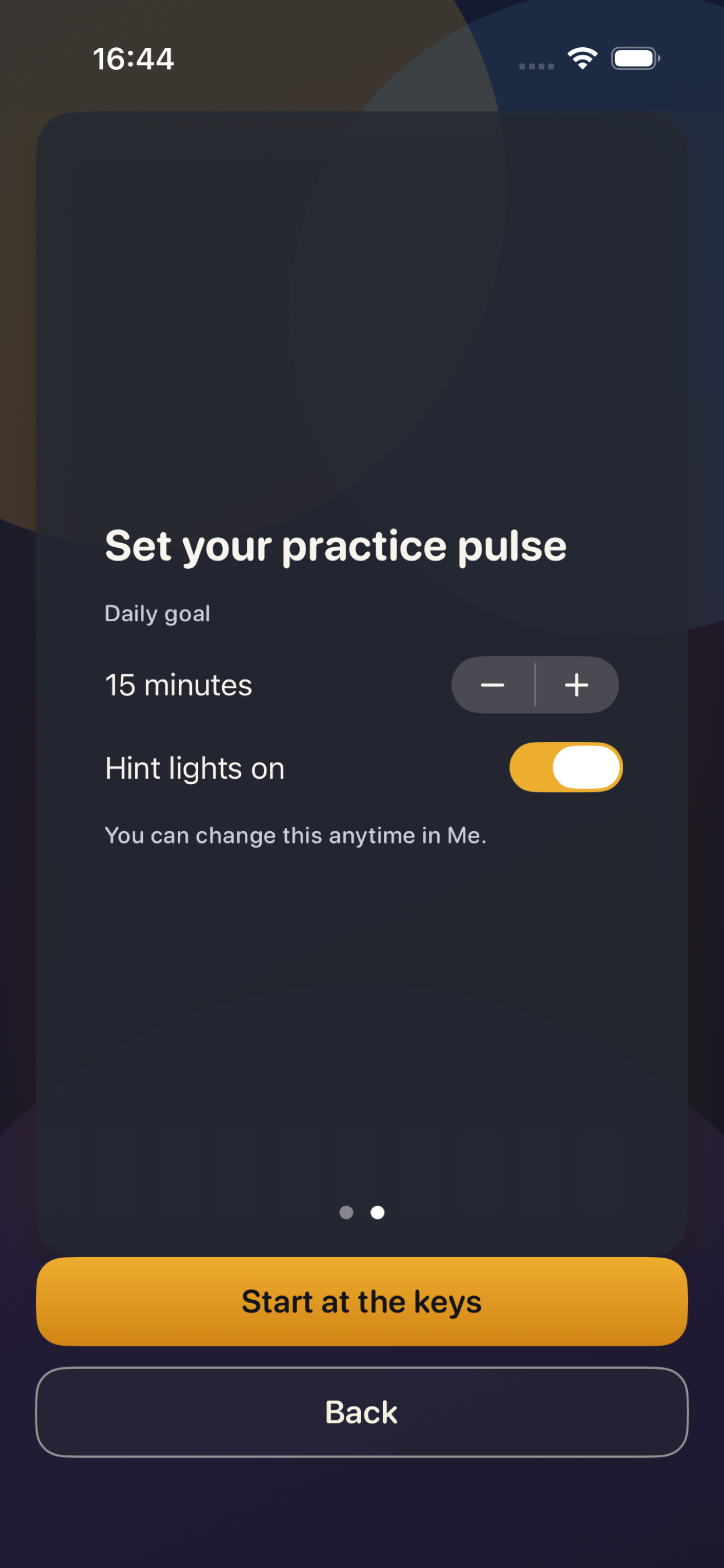 Daily practice goal